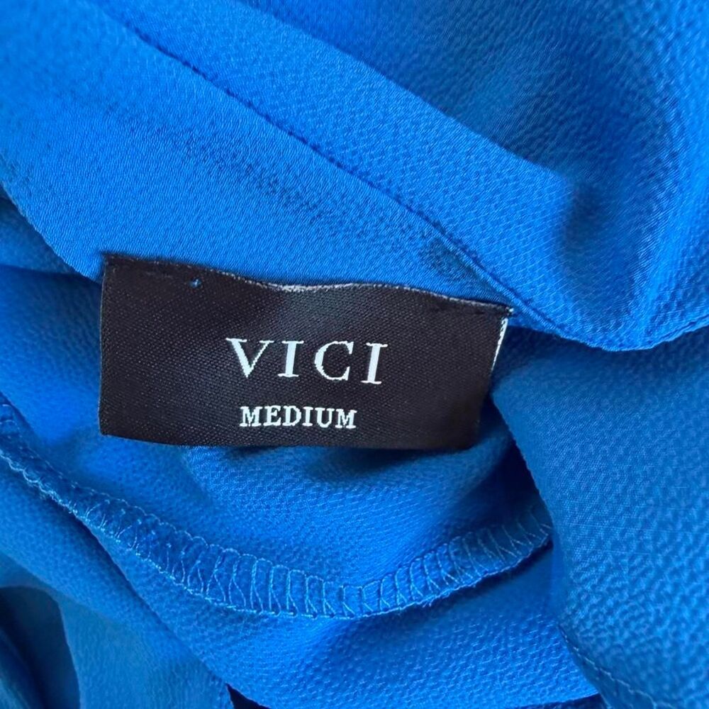 Vici blue halter top - Picture 3 of 4
